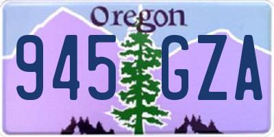 OR license plate 945GZA