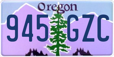 OR license plate 945GZC