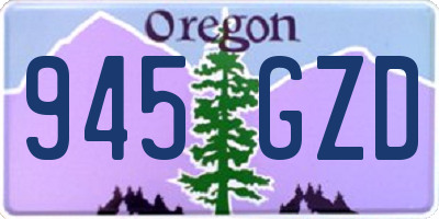 OR license plate 945GZD