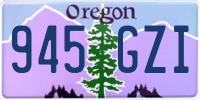 OR license plate 945GZI