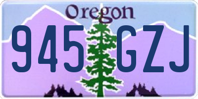 OR license plate 945GZJ
