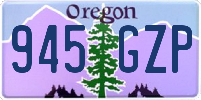 OR license plate 945GZP
