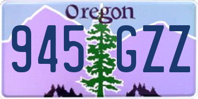 OR license plate 945GZZ