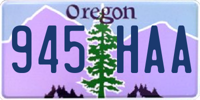 OR license plate 945HAA
