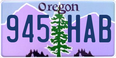 OR license plate 945HAB