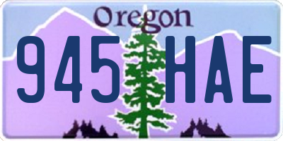 OR license plate 945HAE