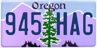 OR license plate 945HAG