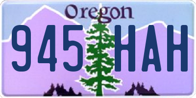OR license plate 945HAH