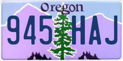 OR license plate 945HAJ