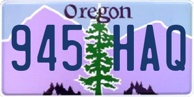 OR license plate 945HAQ