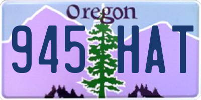 OR license plate 945HAT