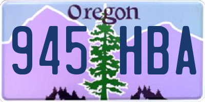 OR license plate 945HBA