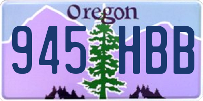 OR license plate 945HBB