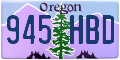 OR license plate 945HBD