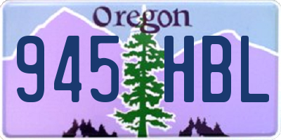 OR license plate 945HBL