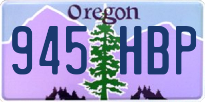 OR license plate 945HBP