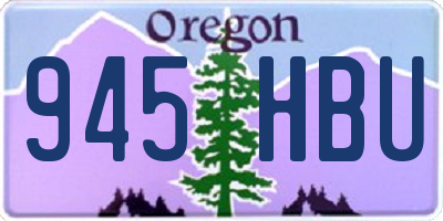 OR license plate 945HBU