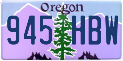 OR license plate 945HBW