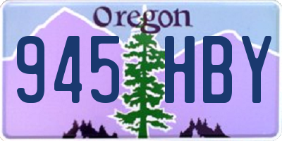 OR license plate 945HBY