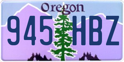 OR license plate 945HBZ