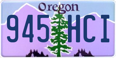 OR license plate 945HCI