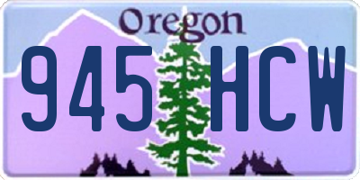 OR license plate 945HCW