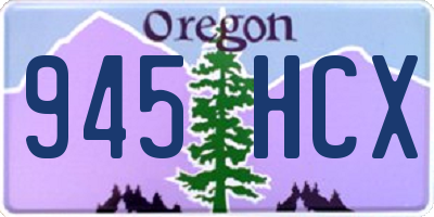 OR license plate 945HCX
