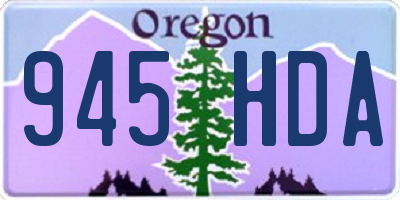 OR license plate 945HDA