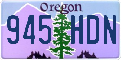 OR license plate 945HDN
