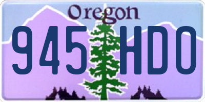 OR license plate 945HDO