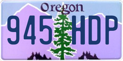 OR license plate 945HDP