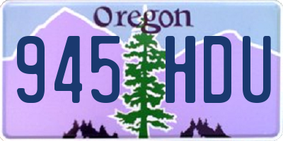 OR license plate 945HDU