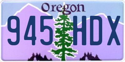 OR license plate 945HDX