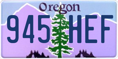 OR license plate 945HEF