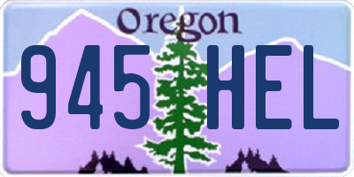 OR license plate 945HEL