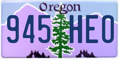 OR license plate 945HEO