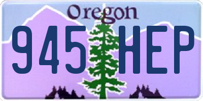 OR license plate 945HEP