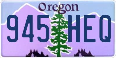 OR license plate 945HEQ