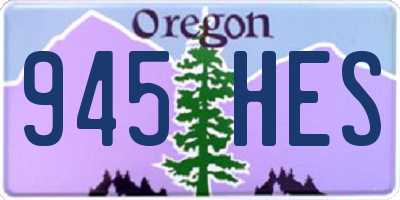OR license plate 945HES
