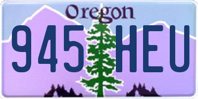 OR license plate 945HEU