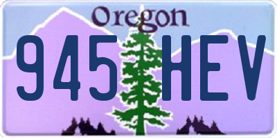 OR license plate 945HEV