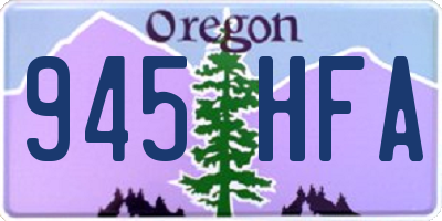 OR license plate 945HFA