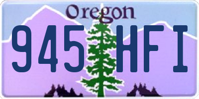 OR license plate 945HFI