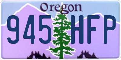 OR license plate 945HFP