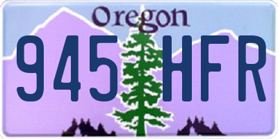 OR license plate 945HFR