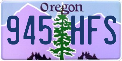 OR license plate 945HFS