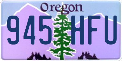 OR license plate 945HFU