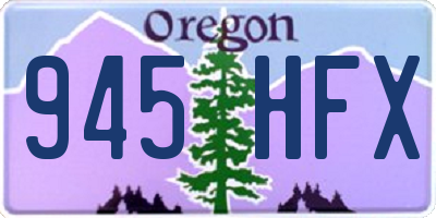 OR license plate 945HFX