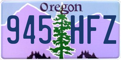 OR license plate 945HFZ