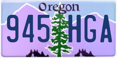 OR license plate 945HGA